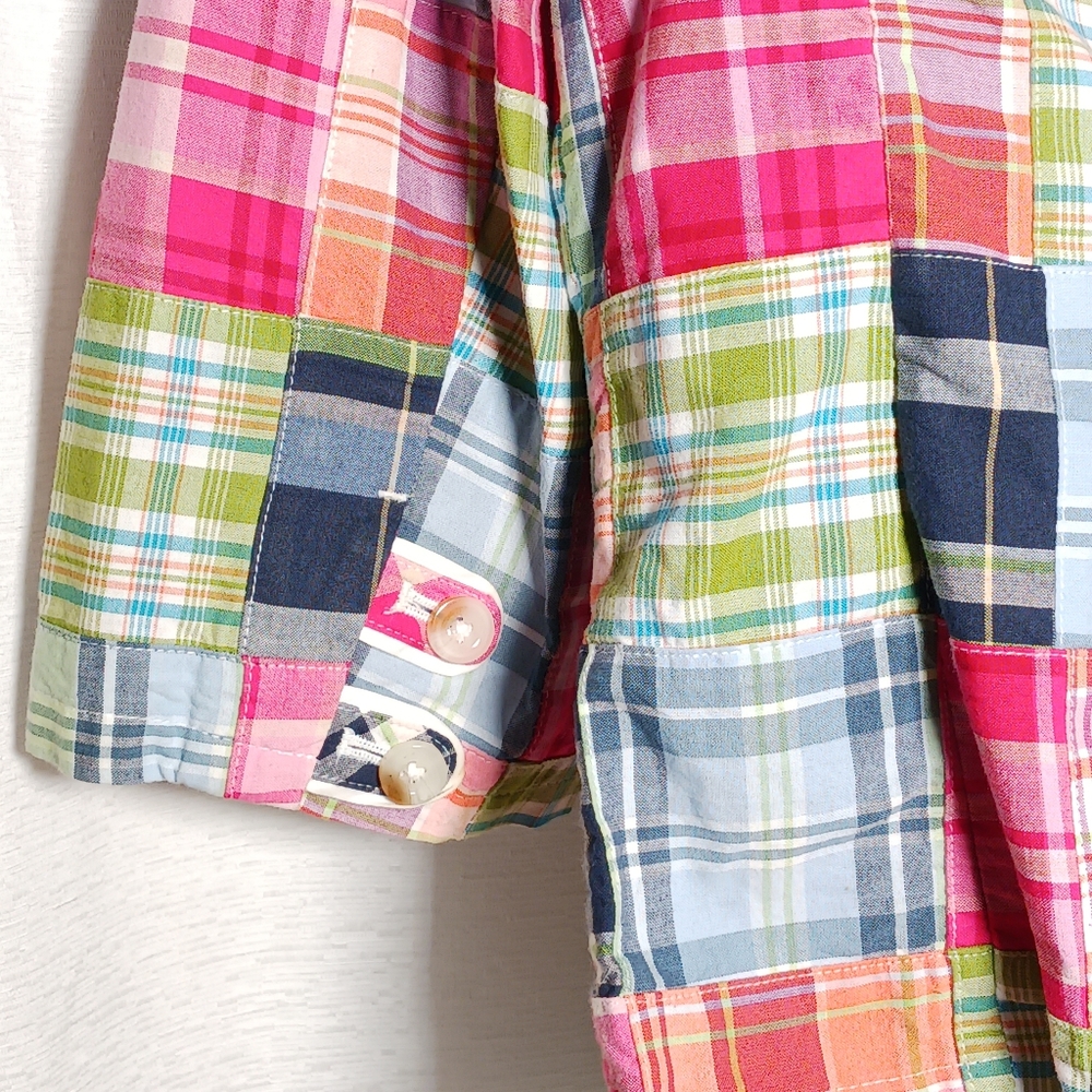 L.L. Bean Colorful Patchwork Blazer - Picture 9 of 9